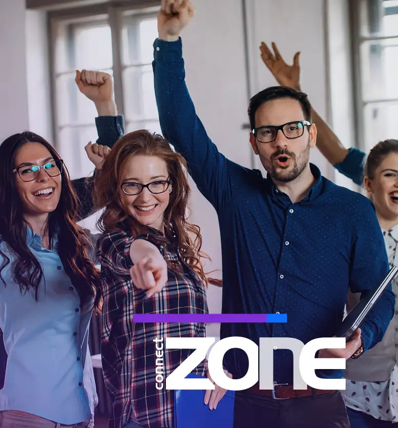 Connect Zone team celebrating success